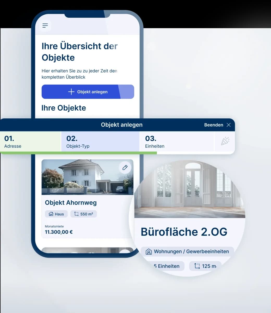 Objektübersicht in der Hausverwaltung